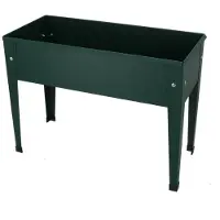 Esschert Design Verhoogde kweekbak metaal groen S