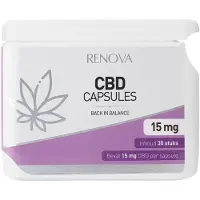 Renova CBD capsules 10% - 15mg CBD - cannabidiol - hennep - THC-vrij