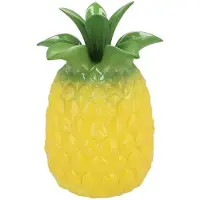 DK Design Bloemenvaas Tropical Pineapple - ananas vaas - geel - D18 x H28 cm