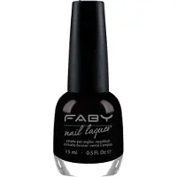 Faby nagellak Black is Black! dames 15 ml vegan zwart