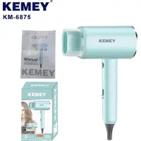 Kemei Km-6875 Professionele High Speed ​​Föhn Warme En Koude Wind Föhn