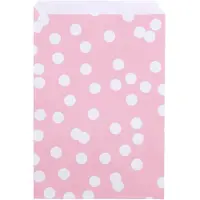 Rotim 200x Papieren Zakjes Dots Roze 17x25cm