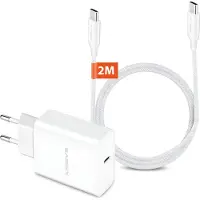 Xssive 25W Super Fast Charger met USB C naar USB C Kabel 2 Meter - Snellader - Geschikt voor Samsung S24, S23, S22, S21, S20 etc.,