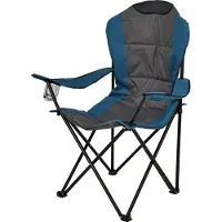 Redcliffs - Vouwstoel – Deluxe - met Bekerhouder – Blauw/Grijs - Campingstoel