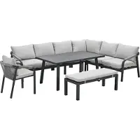 Garden Impressions Tarera lounge dining set 7-delig - donker grijs