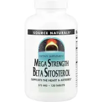 Source naturals - Mega Sterkte Beta-Sitosterol 375 mg, 120 Vegetarische Tabletten