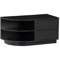 Woood Finca TV Meubel Rond Links - Zwart - 40x78x40