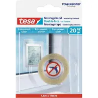 TESA Montageband Powerbond - Transparant - 1,5m X 19mm