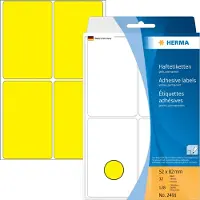 Herma Etiket 2491 52x82mm geel 128 stuks - 3 stuks