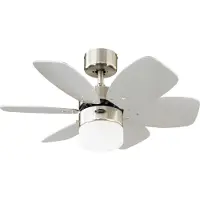 WESTINGHOUSE Floral Royal plafondventilator FLORAL, alu / grijs / zink, Woon-/ Eetkamer, metaal, Modern