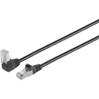 Shiverpeaks S/FTP CAT6 Gigabit netwerkkabel haaks/recht / zwart - 3 meter