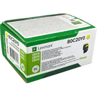 Lexmark 80C20Y0 (802Y) Toner Geel