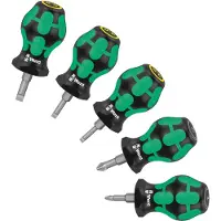 Wera Stubby Set 2 Schroevendraaierset 5-delig Pozidriv