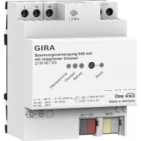 Gira voeding, 640 mA, met spoel, KNX, type R, 1 stuk.