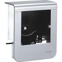 Hager tehalit sl opbouwdoos plintgoot aansluitingpunt, kunststof, aluminium look, hoogte