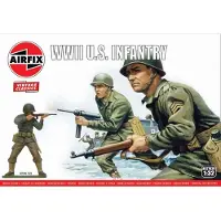 Airfix Modelbouwpakket Militaire voertuigen - 02703V WWII U.S. Infantry - Figures Plastic - 1:32 - Modelbouw