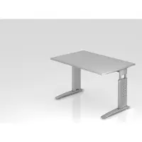 Hjh OFFICE PRO UNDA 12 S - 120x80 Grijs/Zilver Tafelhoogte I In hoogte verstelbaar