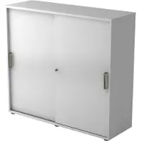 Hjh OFFICE PRO BETA 1753S - Grijs Hoogte van de map | 3 OH Schuifwandkast Greeplijst kunststof