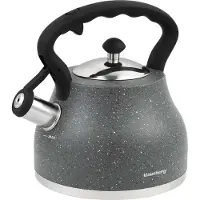 Klausberg met fluitje KLAUSBERG 2,7L KB-7449, Waterkoker, Grijs