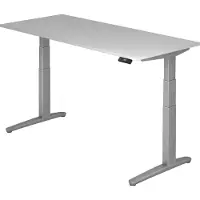 Hjh OFFICE PRO XBHM 19 SS - Grijs 180 x 80 Tafelhoogte I Elektrisch in hoogte verstelbaar
