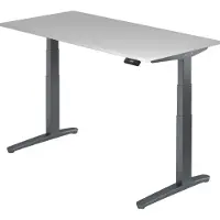 Hjh OFFICE PRO XBHM 16 GG - Grijs 160 x 80 Tafelhoogte I Elektrisch in hoogte verstelbaar