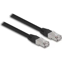 DeLOCK S/FTP Cat 6a - 5 meter - Zwart -