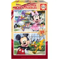 Educa - puzzel - 2 x 25 stuks - Mickey & Friends