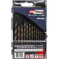 AWTOOLS Premium - Metalen Boor Set - HSS M2 - 13-delig