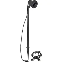 Star Trading Focus prikspot in zwart, hoogte 67 cm, zwart, Aluminium