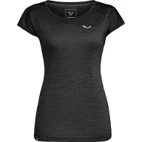 Salewa T-Shirt Women Puez Melange Dry W S/S Tee Black Out Melange-S