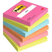 Post-It Sticky Notes Poptimistic 76 X 76 mm Kleurenassortiment 100 Vellen Pak van 6