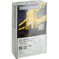 Star Trading verdeelkabel 2 m met 8 connectoren voor verlichtingssystemen Expo en LED vanStar Trading, aansluitkabel voor het uitbreiden van buitenverlichtingssystemen, wit, IP44