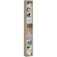 VCM RasitoXL wandkast wandmontage 10 planken eik decor.