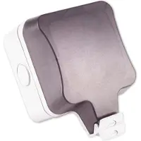 S-Impuls Wandcontactdoos | voor 2 Keystone modules | outdoor (IP66) | zwart/grijs