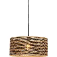 Good&Mojo Bamboe LED Hanglamp Java | 1X E27 Max 60W | Natural/Black