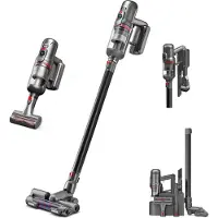 PUPPYOO T12 Mate Steelstofzuiger met Dubbele Borstelkop - Handstofzuiger - Zilver