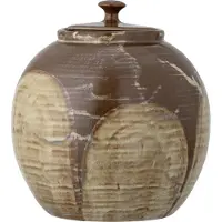 Bloomingville Nasib Pot met Deksel, Bruin, Steengoed