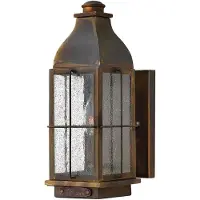 Elstead Lighting LED Wand Buitenlamp Bingham | 1X E14 Max 60W | IP44 | Dimbaar | Sienna