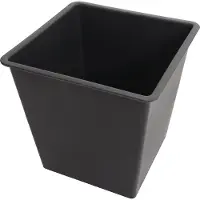 MCW Set van 2 plantenbakken -L24, plantenbak bloempot bloembak, rond vierkant buiten acaciahout MVG bruin