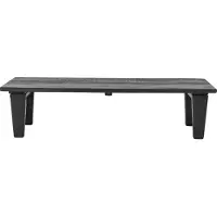 Bloomingville - Riber Salontafel - Zwart - Teruggewonnen hout