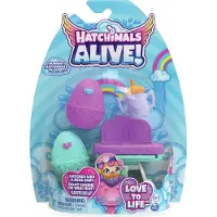 Hatchimals Alive, Hungry Speelset met Kinderstoel Speelgoed en 2 Minifiguren in Zelf-Uitbroedende Eieren, Kinderspeelgoed voor Meisjes en Jongens vanaf 3 Jaar