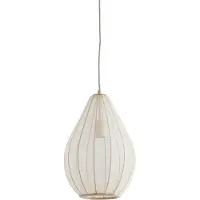 Light & Living Japandi hanglamp Itela crème Ø 28cm