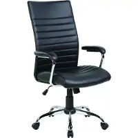 White Label Bureaustoel Luxor zwart