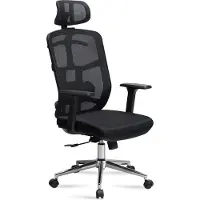 Amstyle Concur Draaibare Bureaustoel Zwart