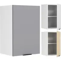 VCM Fasola keuken bovenkastje 40 cm 1 deur antracietgrijs, wit.