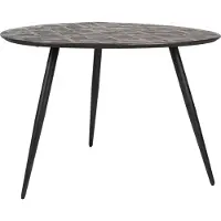 White Label Eettafel Webster Round Brown