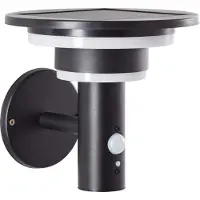 Brilliant Zwarte wandlamp Garvina met sensor