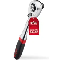 Wiha Omschakelratel 1/4" met drukknop en kogelbeveiliging - 45626