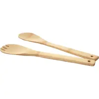 MCW Salade servers -C12, bestek keukenaccessoires serveerbestek vork lepel 2-delig, bamboe 1x6x30cm
