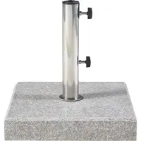 Casa.pro Parasolvoet Bomba parasolhouder graniet vierkant 38x38x6,5 cm